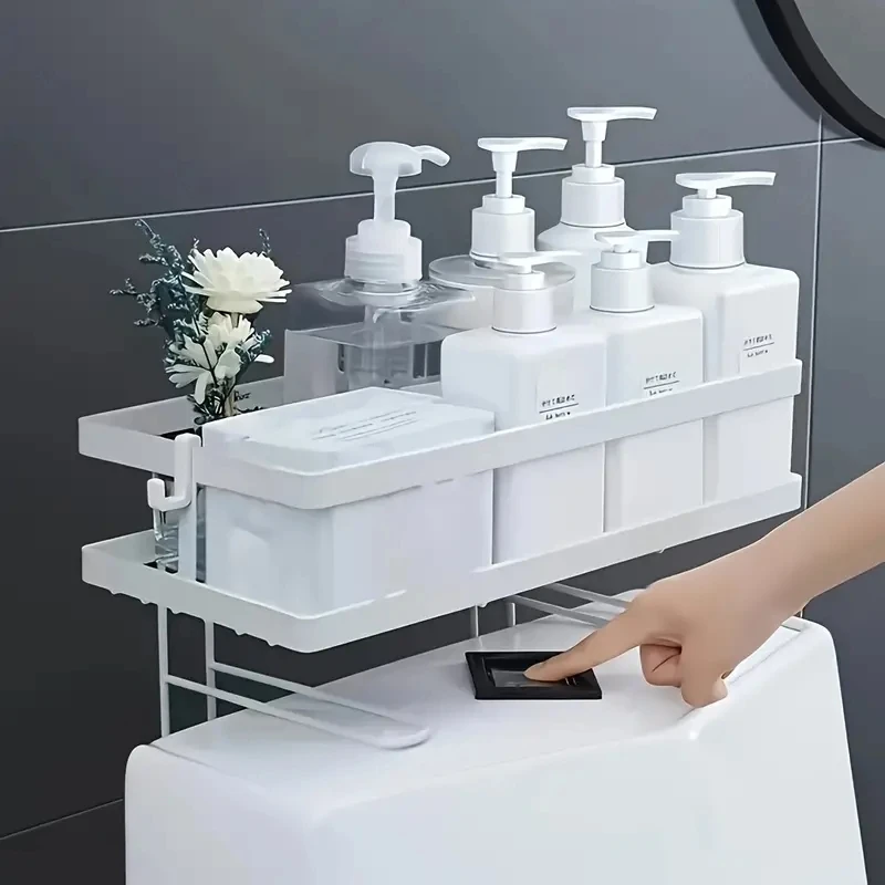 Tech Accessories Organizer - Étagère de rangement au-dessus des toilettes