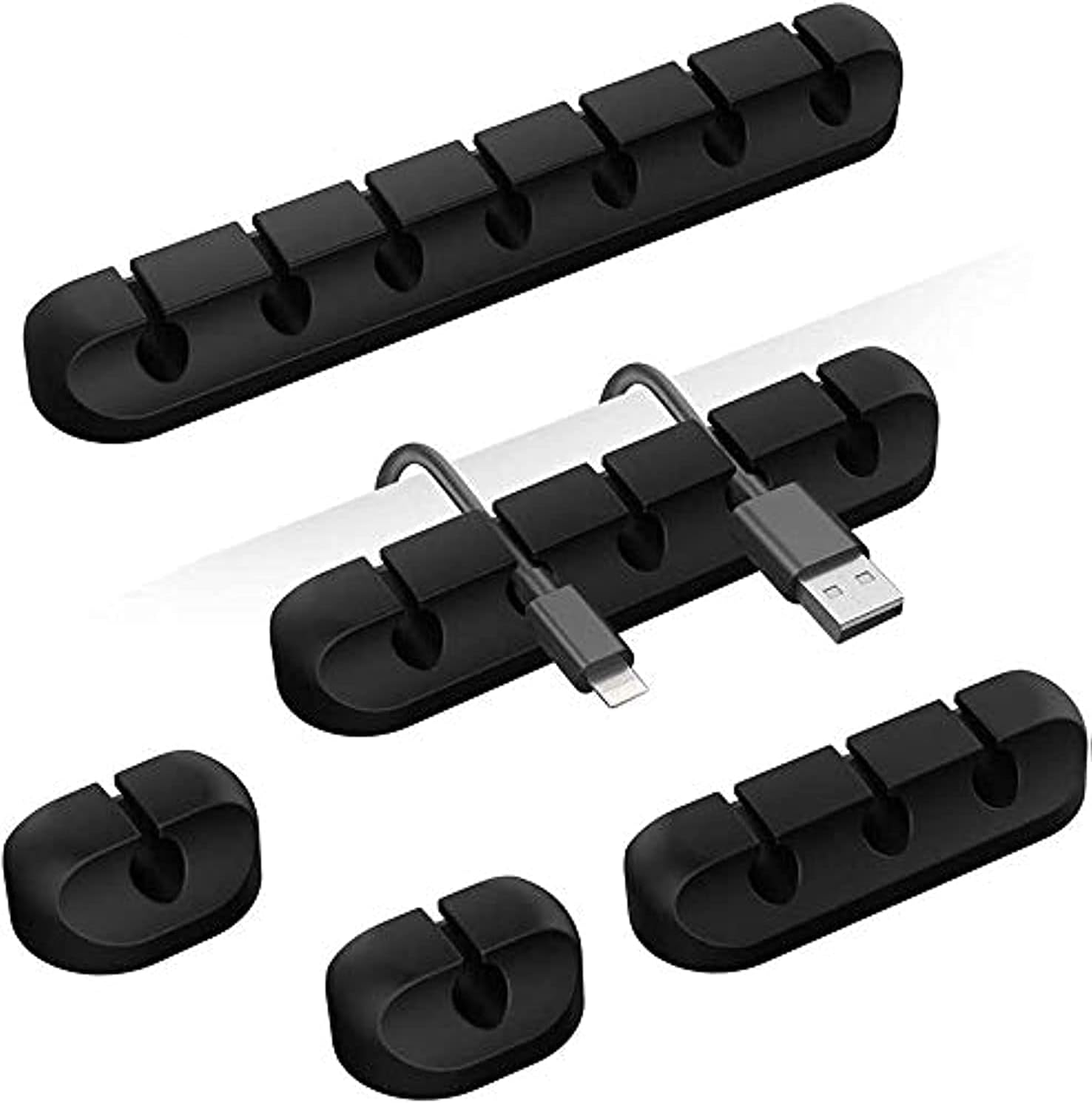 Desk Cable Clip - Support de câble adhésif, clips de
