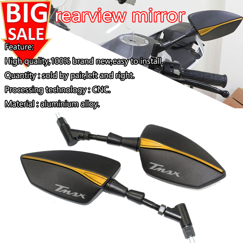 Tech Max Accessories - Rétroviseurs réglables pour moto Yamaha T-MAX