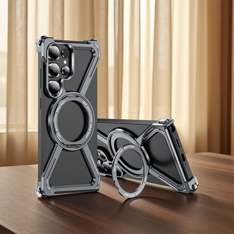 Phone Stand Aluminum - Étui de téléphone anti-chute avec support