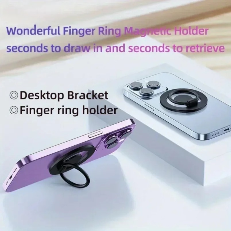 Phone Stand Aluminum - Support magnétique pour téléphone double face
