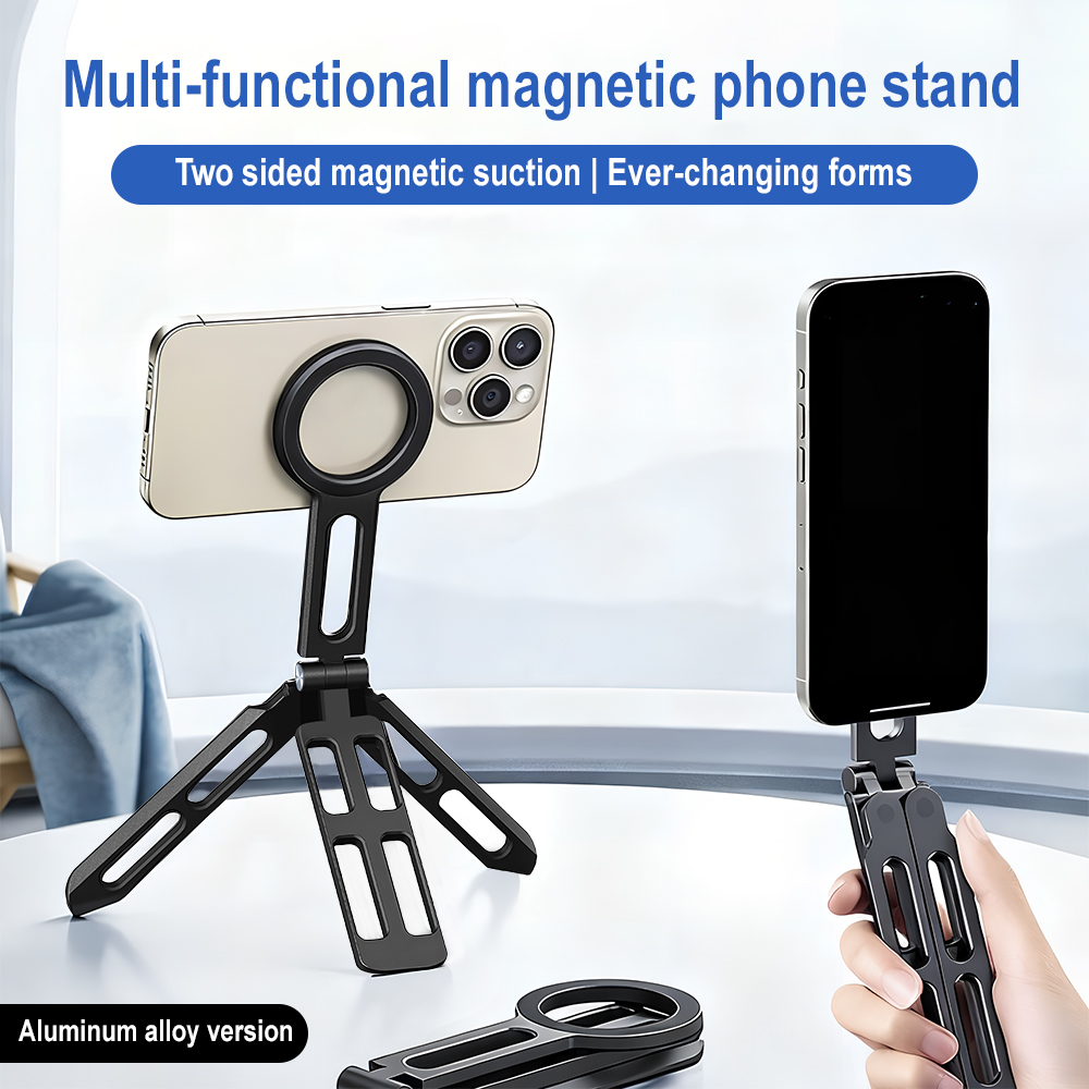 Phone Stand Aluminum - Support magnétique pour téléphone à quatre