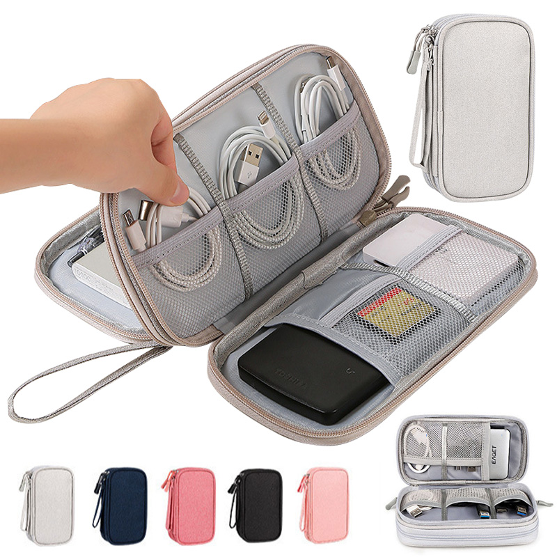 Tech Accessories Organizer - Sac de rangement numérique portable multicolore
