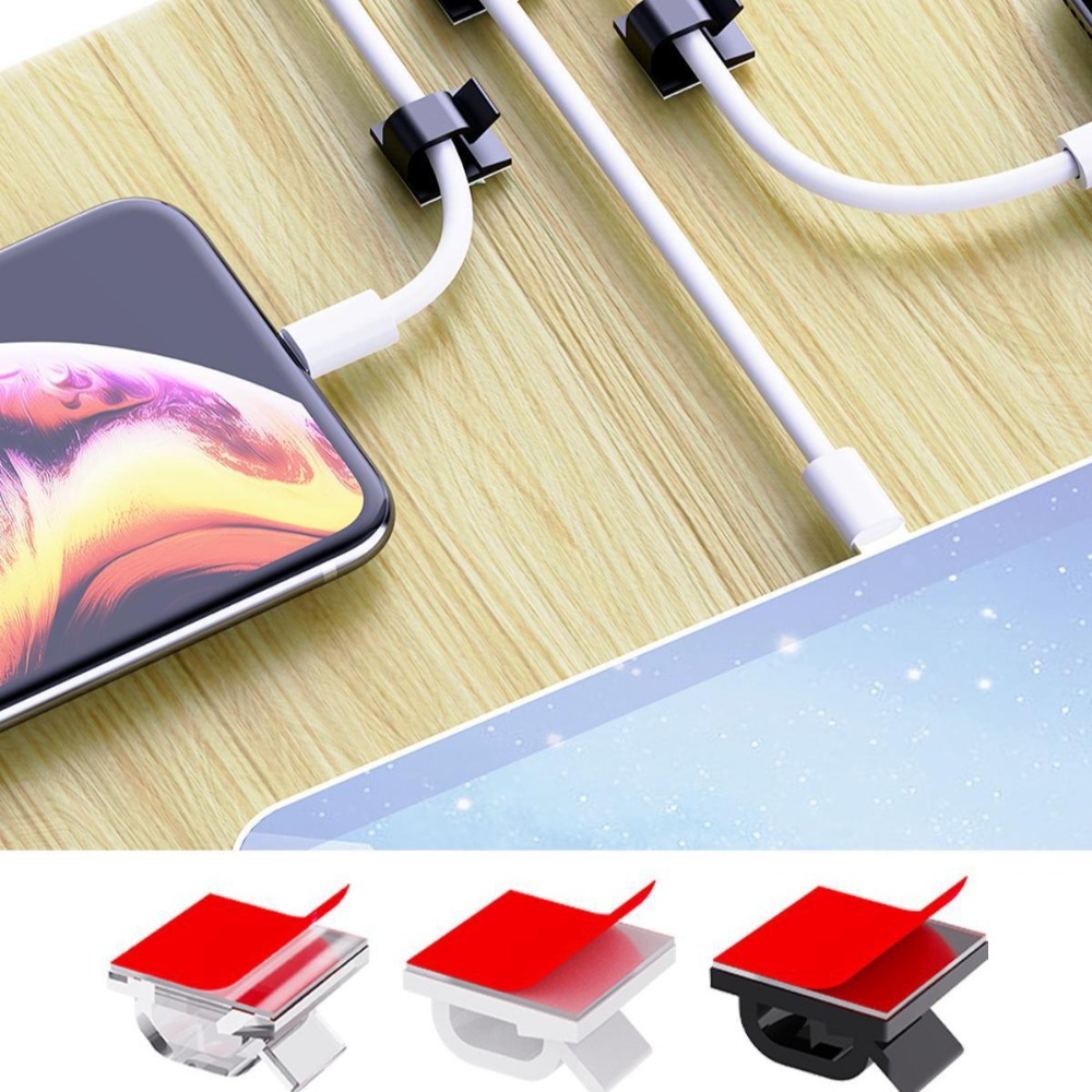Clip de câble en plastique tra - Desk Cable Clip avis et prix