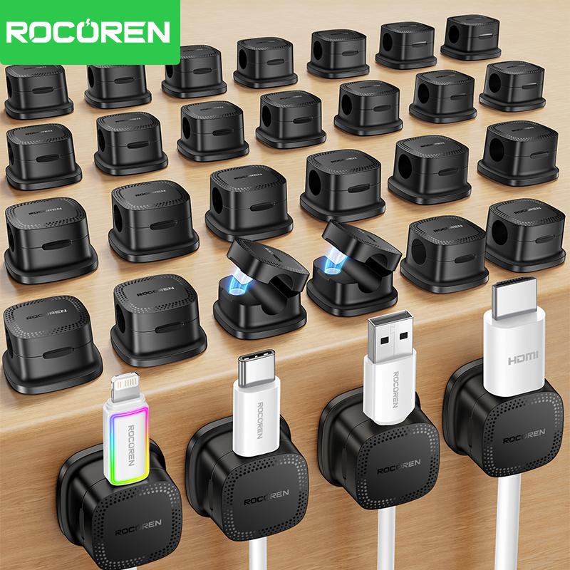 ROCOREN 30 Pièces Clips Magnét - Desk Cable Clip avis et prix