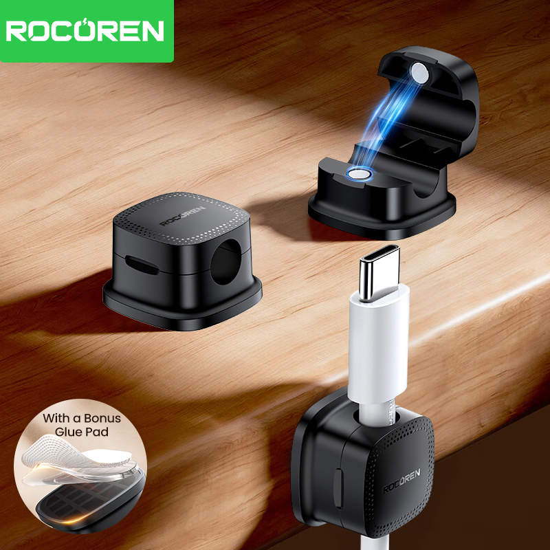 ROCOREN 30 Pièces Clips Magnét - Desk Cable Clip avis et prix