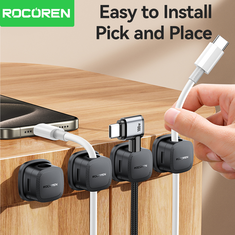 ROCOREN 30 Pièces Clips Magnét - Desk Cable Clip avis et prix