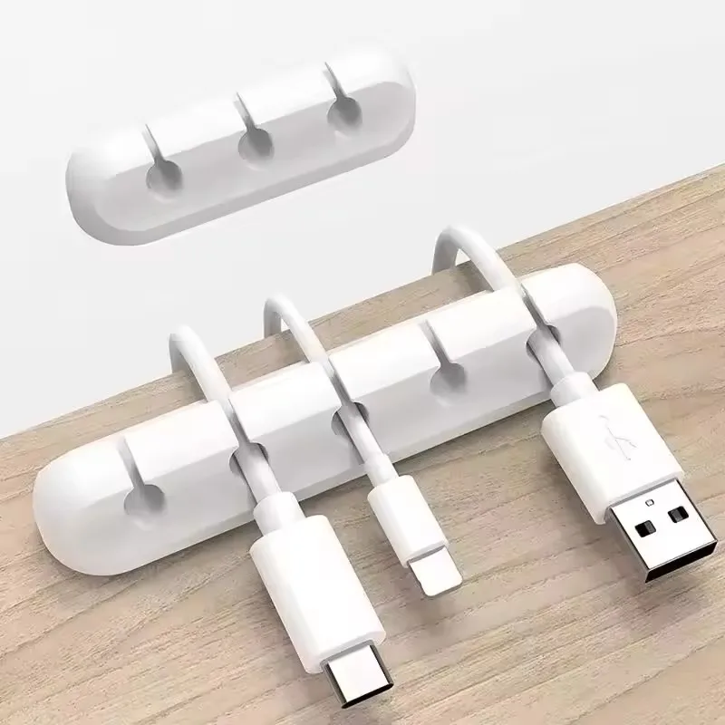Clip de câble USB en silicone, - Desk Cable Clip avis et prix