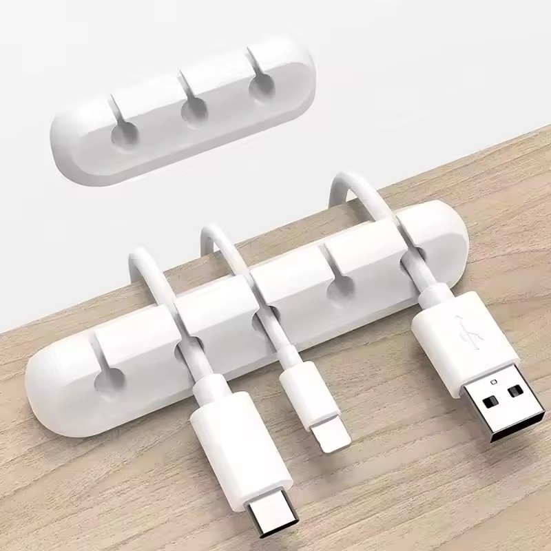 Clip de câble USB en silicone, - Desk Cable Clip avis et prix