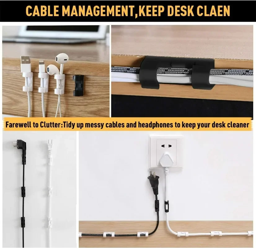 Support de câble mural auto-ad - Desk Cable Clip avis et prix